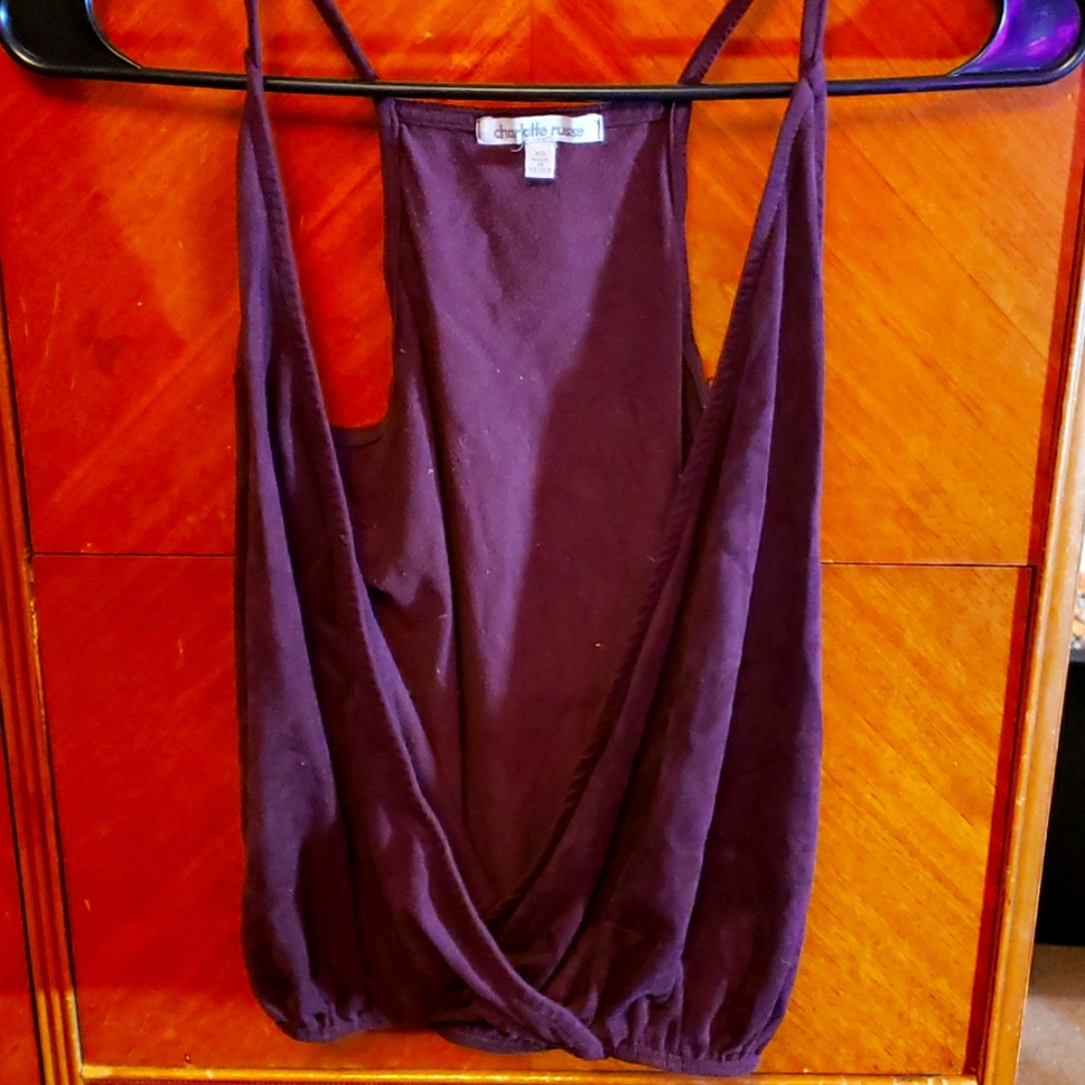 Purple Charlotte Russe velvet tank